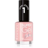 Rimmel London Super Gel By Kate gel lak za nohte brez uporabe UV/LED lučke odtenek 021 New Romantic 12 ml Cene