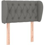  Uzglavlje s ušima tamnosivo 83x23x78/88 cm od tkanine | shoptok.hr