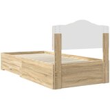  Krevetna konstrukcija s uzglavljem Sonoma hrast 70 x 190 cm | Eponuda.ba