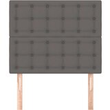  Uzglavlja 2 kom siva 90x5x78/88 cm od umjetne kože | shoptok.hr