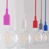  Luster na sajli 1xE27/60W/230V ružičasta | Eponuda.com