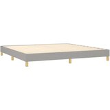  box spring s madracem LED svjetlosivi 200x200 cm tkanina | shoptok.hr