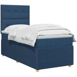 Boxspring krevet s madracem Plava 90 x 200 cm Tkanina | shoptok.hr