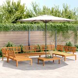  6-dijelni set vrtnih sofa od paleta od masivnog drva bagrema | shoptok.hr