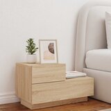  Noćni ormarić s LED svjetlima boja hrasta sonome 70x36x40,5 cm | shoptok.hr