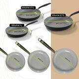  Set posod BE Living Set tava Essential Black 20-24-28 cm | Shoptok.si