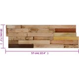  Ploče za zidnu oblogu 10 kom 1,03 m² od reciklirane tikovine | shoptok.hr