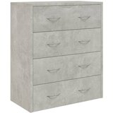  Komoda s 4 ladice 60 x 30,5 x 71 cm siva boja betona | shoptok.hr