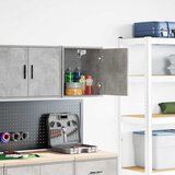 Furnova Garažna stenska omara Betonska siva inženirska lesa, (21949726) | Shoptok.si