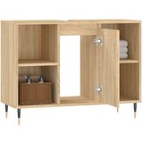  Kopalniška omarica sonoma hrast 80x33x60 cm inženirski les, (20801629) | Shoptok.si