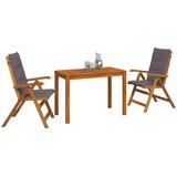  3-dijelni vrtni blagovaonski set 3 kom. Prirodna | shoptok.hr