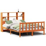  Krevet s regalom za knjige bez madraca 120 x 190 cm od borovine | shoptok.hr