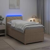  Boxspring krevet s madracem Krem 80 x 200 cm Tkanina | shoptok.hr