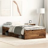  Okvir kreveta bez madraca staro drvo 75x190 cm | shoptok.hr