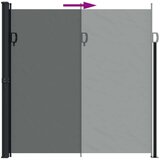 vidaXL Bočna tenda na uvlačenje antracit 200x300 cm cijene