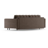 Cosmopolitan Design Rjava žametna raztegljiva sedežna garnitura s prostorom za shranjevanje 222 cm Bali – | Shoptok.si