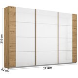 Modern Living Omara Z Drsnimi Vrati Artemis, Bela, Barva Hrasta | Shoptok.si