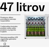 Klarstein Beersafe hladilnik za pijačo z zrcalnimi steklenimi vrati | 44 x 48 cm | 85 W | 47 litrov | Bela | Shoptok.si