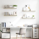  Plutajuće zidne police 4 kom boja hrasta 90 x 23,5 x 3,8 cm MDF | Eponuda.com