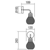  Redo 01-1575 - Zidno svetlo EDISON 1xE27/42W/230V | Eponuda.com