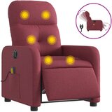 Maison Chic Električni masažni naslanjač - Relax naslanjač vinsko rdeče blago, (22134689) | Shoptok.si