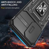 INORCO Za Motorola Moto G Stylus 4G (2022) Armor Series, odporen proti padcem, PC + TPU ovitek za telefon, hrbtni pokrov na stojalu z drsnim pokrovom kamere, (22035642) | Shoptok.si
