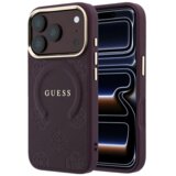 SAS CG MOBILE Maska Guess Saffiano Peony & Ring MagSafe za iPhone 17 Pro/ 18 Pro burgundy Cene