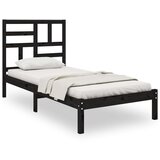  Za krevet od masivnog drva crni 100 x 200 cm | shoptok.hr