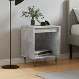 vidaXL Nočna omarica betonsko siva 40x35x50 cm inženirski les | Shoptok.si