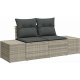 vidaXL Sjedeća garnitura za vrt 8 pcs Svjetlosiva 319 x 209 x 85 cm | shoptok.hr