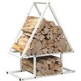  Stalak za drva bijeli 50x25x60cm hladno valjani čelik | shoptok.hr