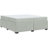  Posteljni okvir z vzmetnico Svetlo siva 180 x 200 cm Žamet, (5000128202) | Shoptok.si