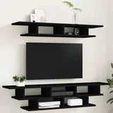  zidni TV elementi crna od konstruiranog drva