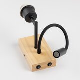  Brilagi - LED zidna lampa NUBILA WOOD 1xE27/25W/230V + LED/3W hrast/crna | Eponuda.com