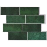  Subway pločica 50 pcs Tamnozelena 29 x 21 cm Poliuretan i PET | shoptok.hr