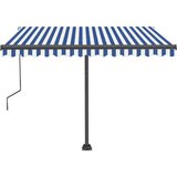  Automatska tenda sa senzorom LED 300x250 cm plavo-bijela | shoptok.hr