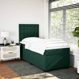 Box spring krevet s madracem tamnozeleni 80 x 200 cm baršunasti | shoptok.hr