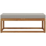  Klupa za sjedenje Prirodna i svijetlo siva 115 x 43 x 37 cm | shoptok.hr