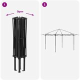 Gazebo bez bočnih strana 4 x 4 m Svjetlosiva i antracit | shoptok.hr