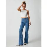 Koton Spanish Leg Denim Pants High Waist- Victoria Slim Jean
