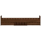  Kreveta s uzglavljem i podnožjem boja hrasta 100 x 200 cm | shoptok.hr