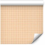  Tapeta - Waving Lines - Creamy Grid on a Noisy Pastel Background 50x1000 Standard | shoptok.hr