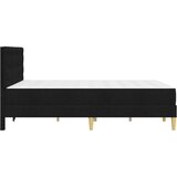  Posteljni okvir z vzmetnico z vzglavjem Črna 120 x 190 cm Blago, (5000300715) | Shoptok.si