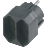 REV transition plug 2-fold black European socket | shoptok.hr