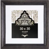 accent vintage 30x30 wooden frame black 3233103