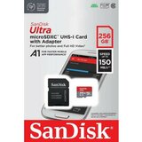 Sandisk SDXC 256GB ultra mic.150MB/s A1 class10 UHS-I + adapapter Cene