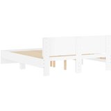  posteljni okvir z vzglavjem bel 140x200 cm, (20954138) | Shoptok.si