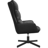  Stolica za opuštanje od umjetne kože crna | shoptok.hr