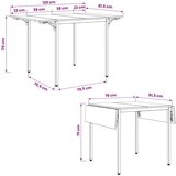  Produživi blagovaonski stol 120 x 81 5 x 75 cm Siva Sonoma - Siva Sonoma | shoptok.hr