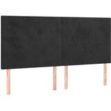 vidaXL Krevet box spring s madracem LED crni 160x200 cm baršun | shoptok.hr